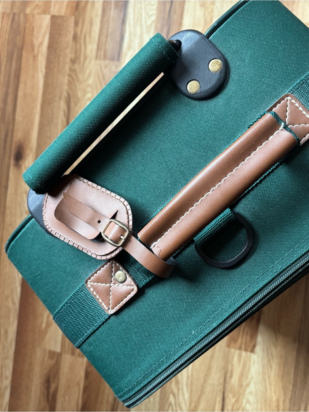 Green Rolling Suitcase - Travel Carry-On - Picture 6 of 8